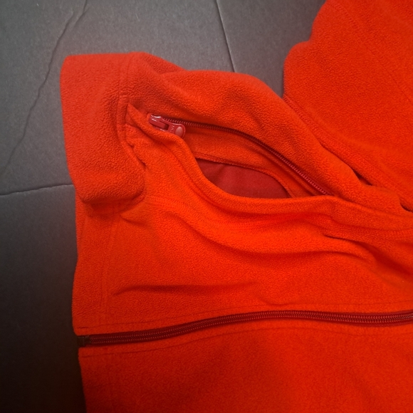 REI Hooded Fleece Jacket Women's Orange Hall and Hall‎ Logo - Picture 7 of 10